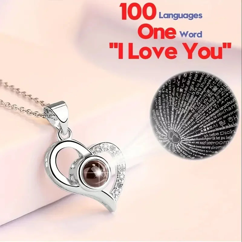 Eternal Rose & Heart Pendant