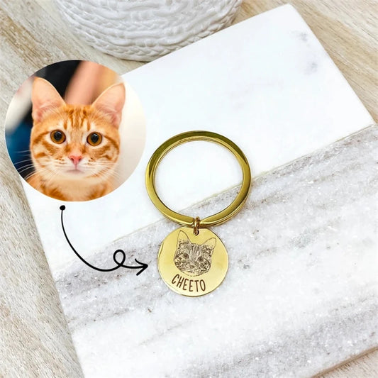 Custom Portrait Keychain