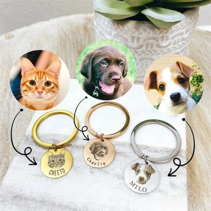 Custom Portrait Keychain