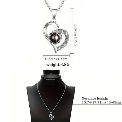 Eternal Rose & Heart Pendant