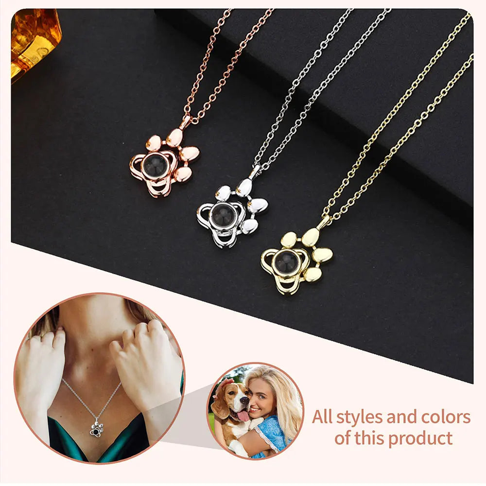 Custom Photo Projection Necklace