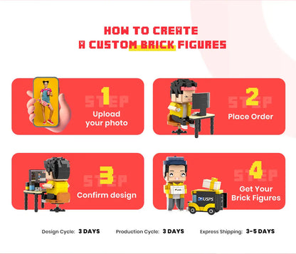 Personalized Brick Figure